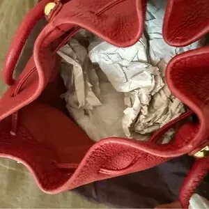 Etienne Aigner | Bags | Etienne Aigner Red Leather Bucket  display picture 1